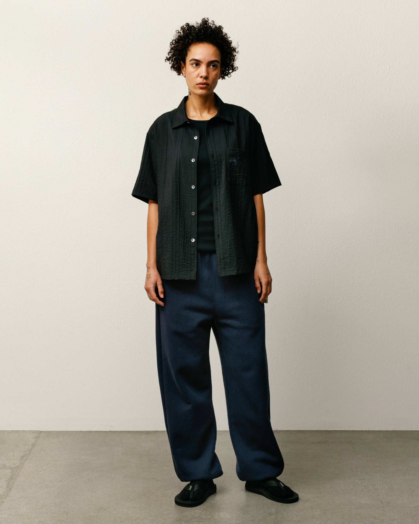 PLEATED TEXTURED SHIRT - Image 3