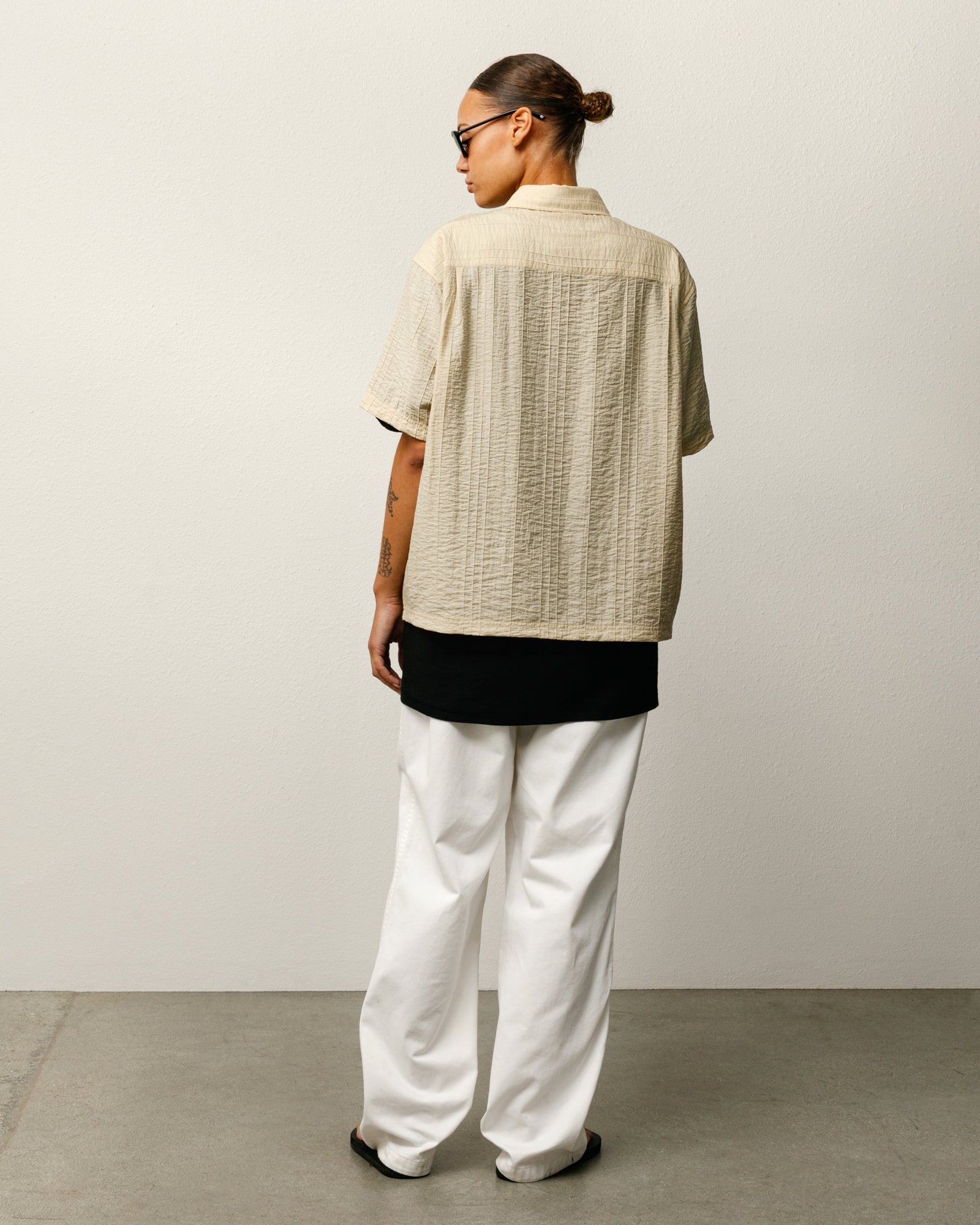 PLEATED TEXTURED SHIRT - Image 2