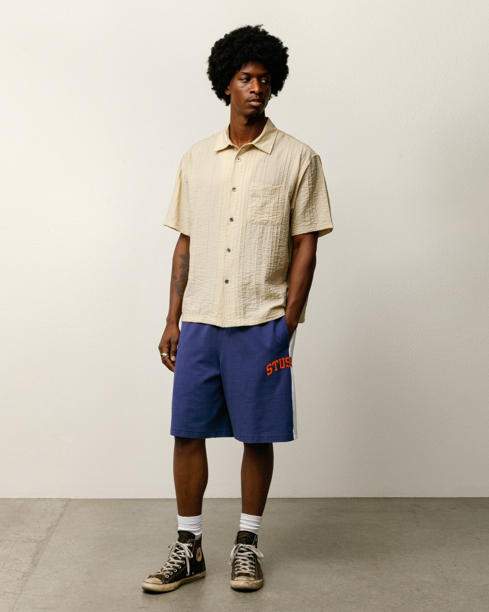 PLEATED TEXTURED SHIRT - Image 3