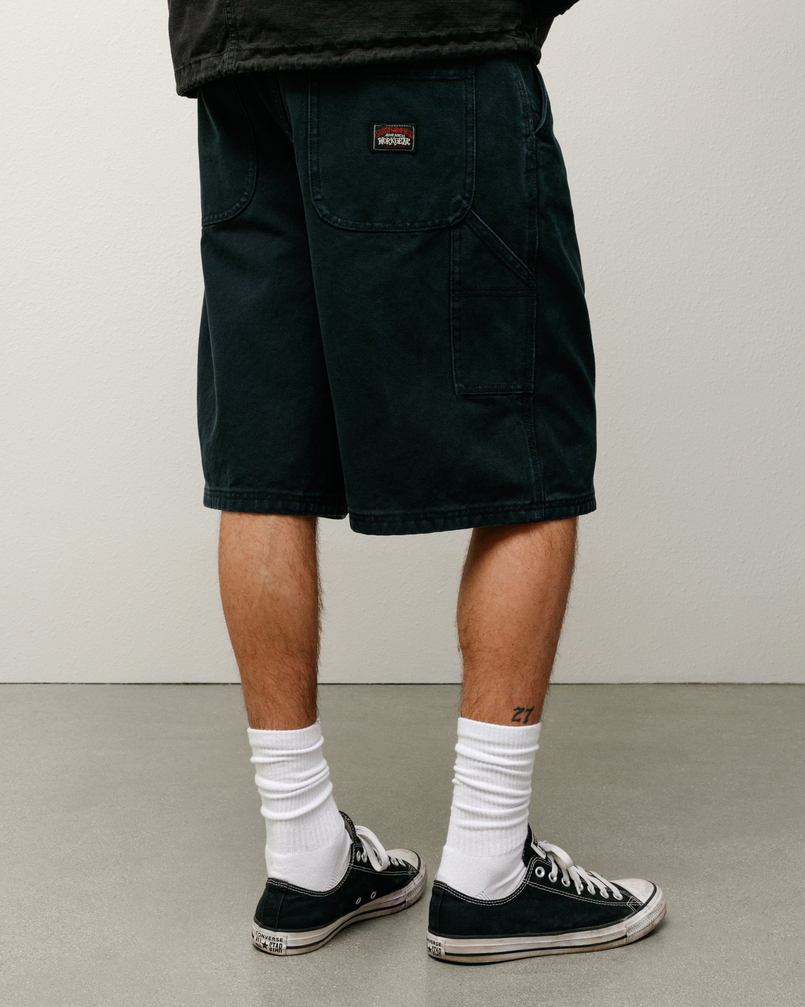 WASHED CANVAS WORK SHORT - Image 3