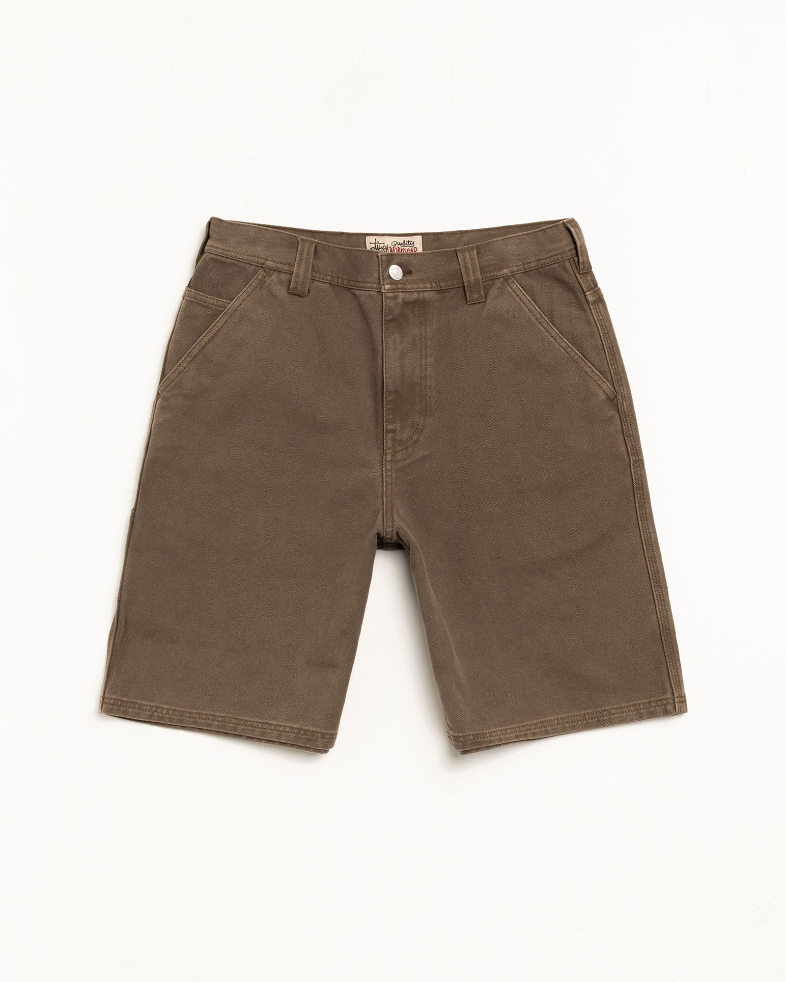 WASHED CANVAS WORK SHORT - Image 6