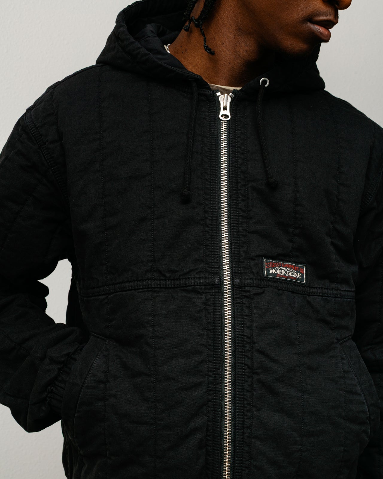 QUILTED CANVAS WORK JACKET - Image 2