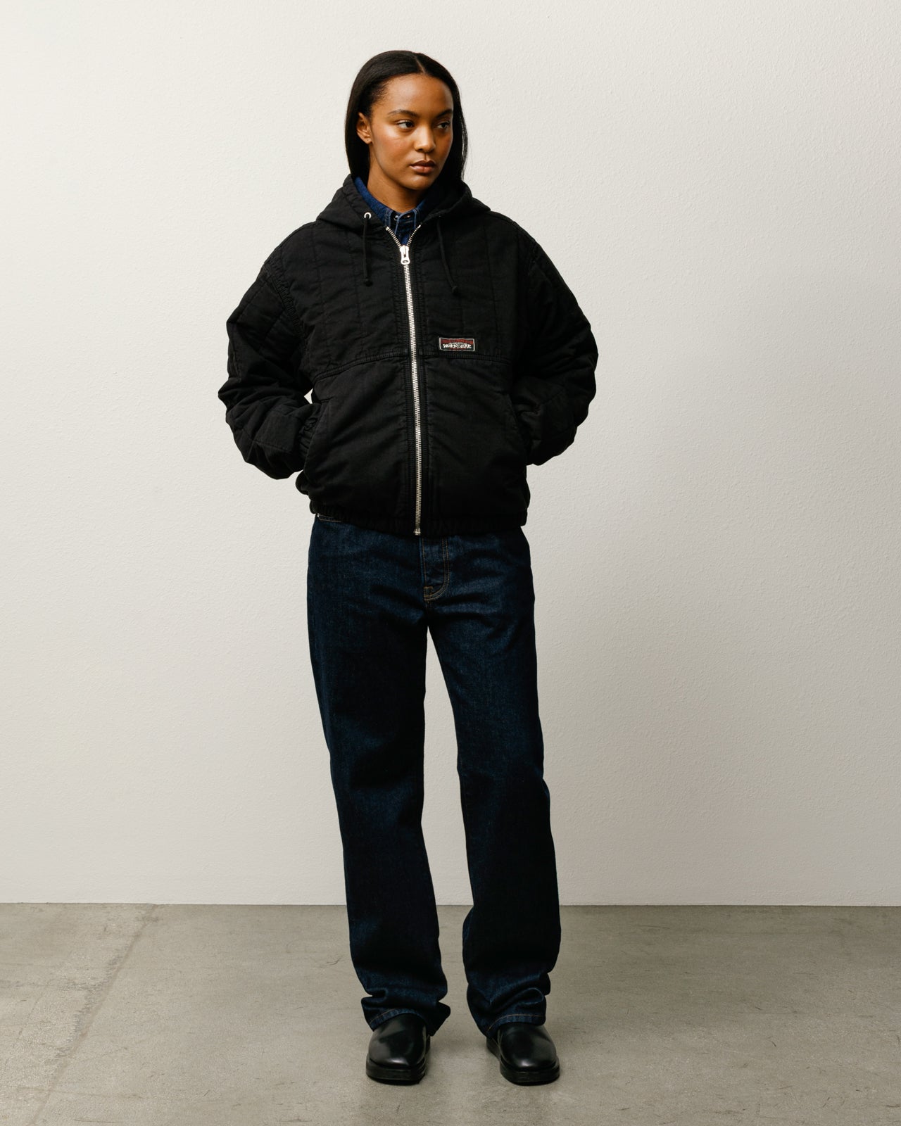 QUILTED CANVAS WORK JACKET - Image 4
