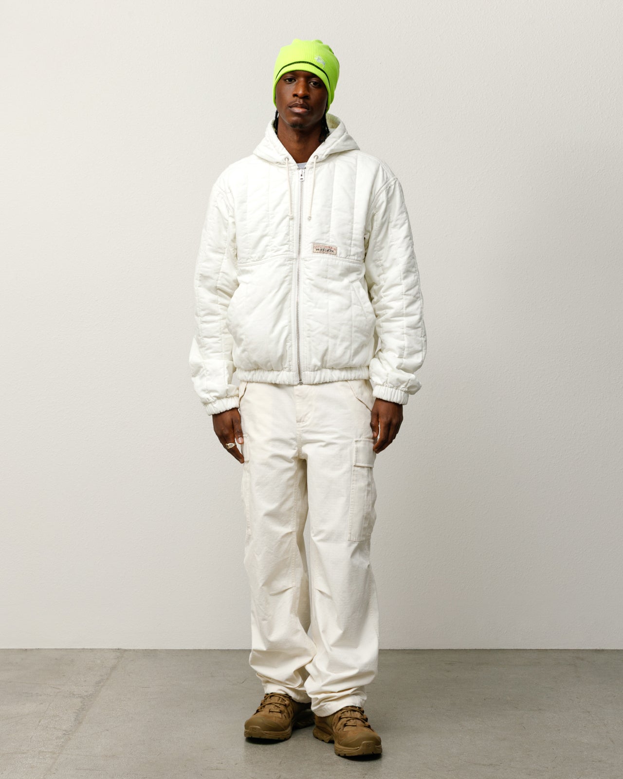 QUILTED CANVAS WORK JACKET