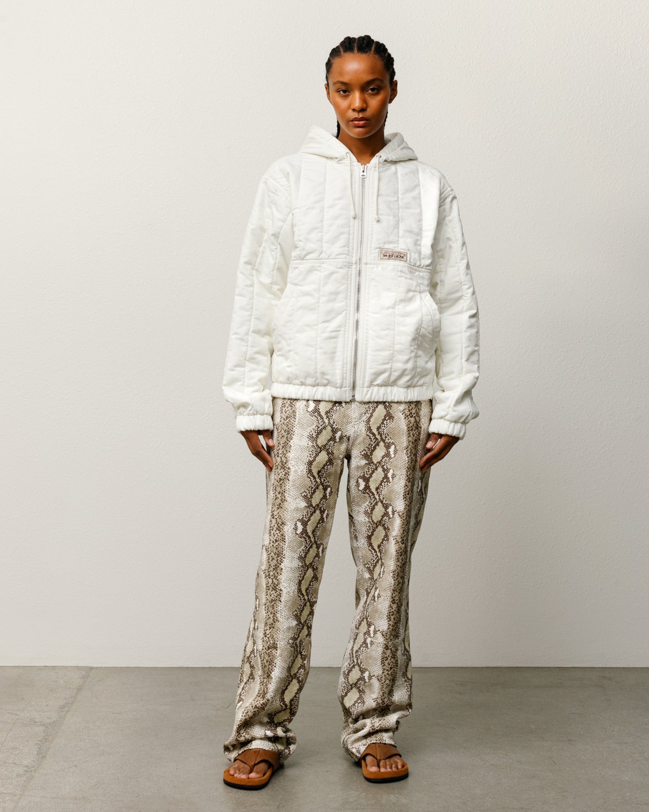 QUILTED CANVAS WORK JACKET - Image 5