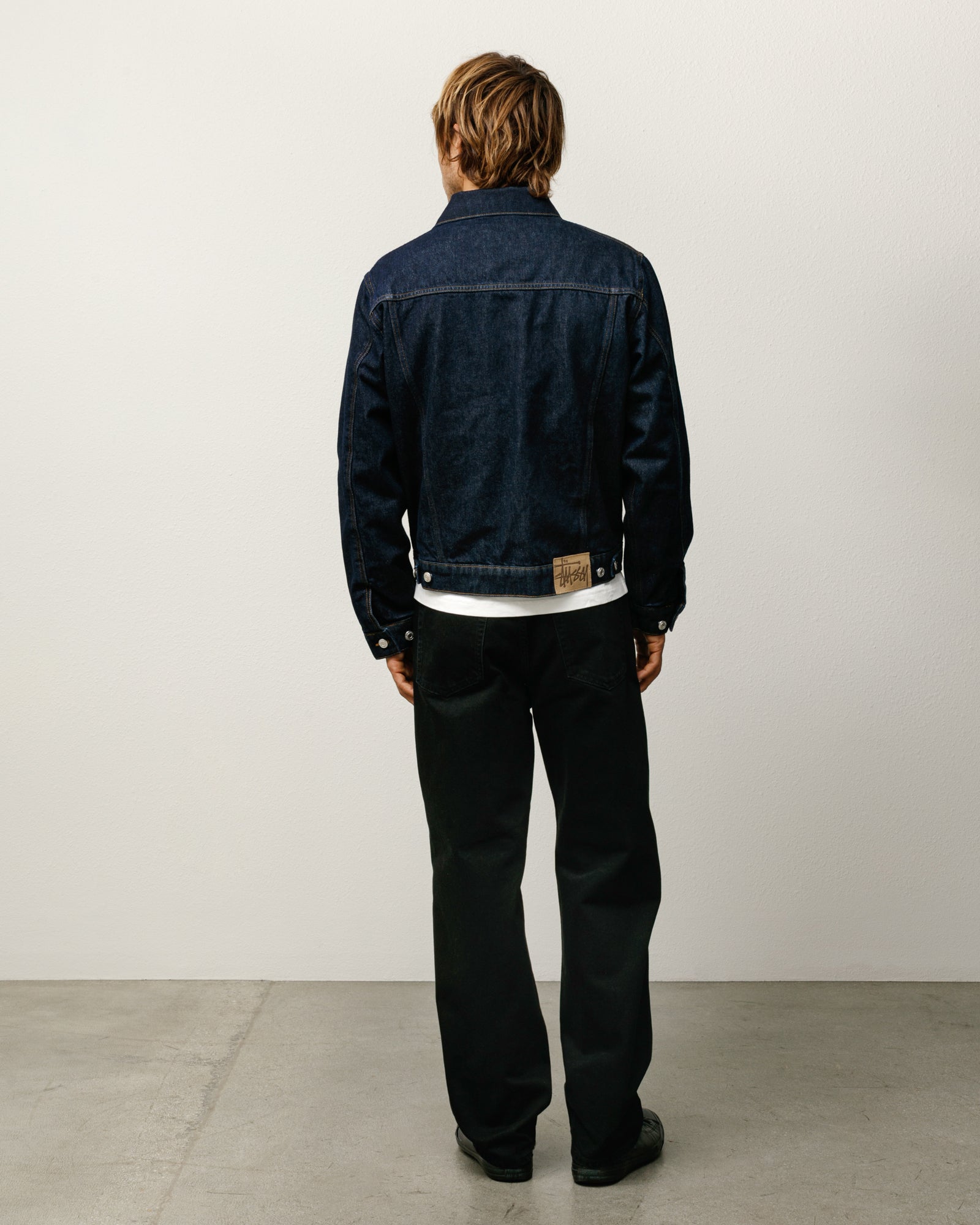 LINED DENIM TRUCKER JACKET - Image 3