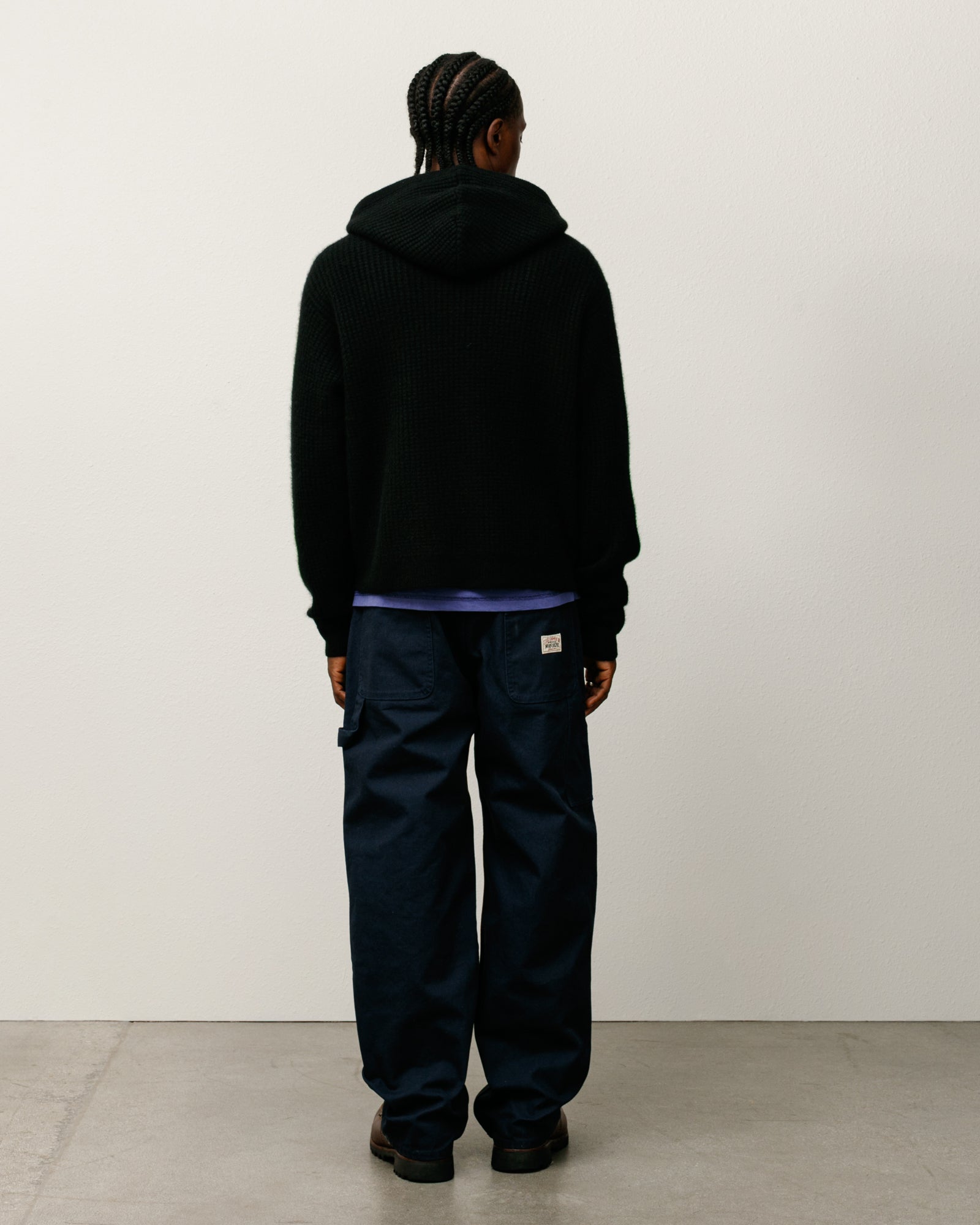 WAFFLE CASHMERE ZIP HOOD SWEATER - Image 2