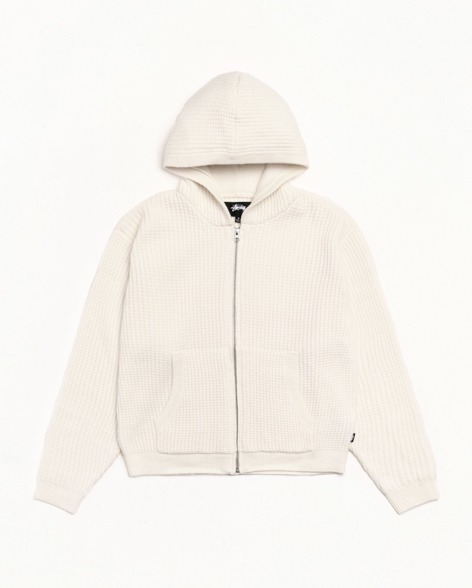 WAFFLE CASHMERE ZIP HOOD SWEATER - Image 5