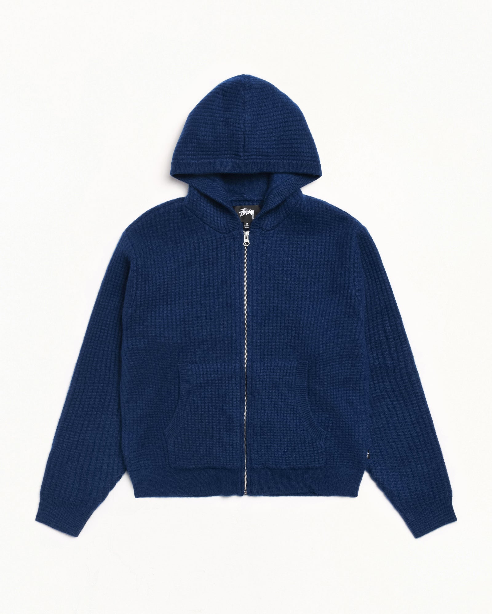 WAFFLE CASHMERE ZIP HOOD SWEATER - Image 6