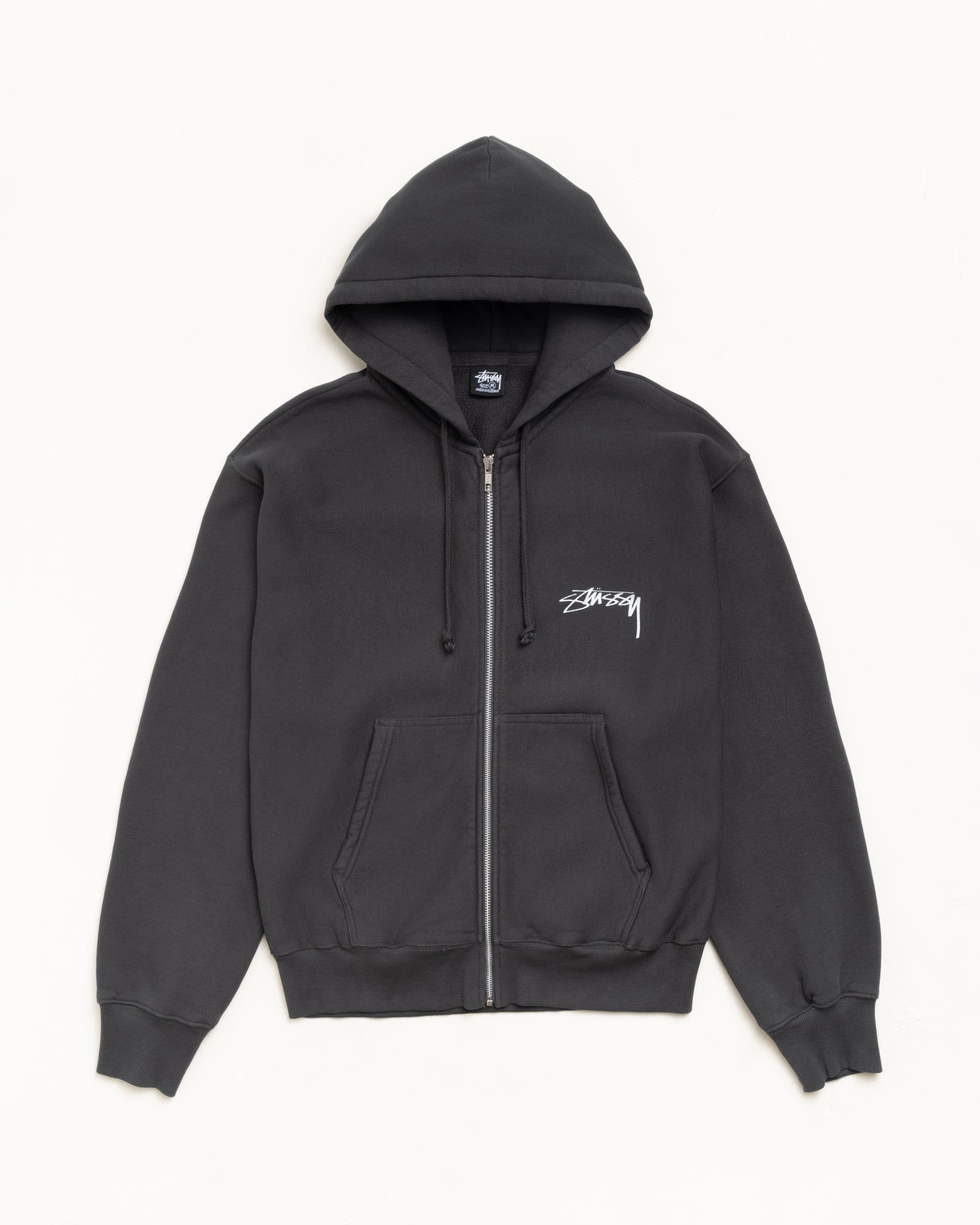 SKATE STACK ZIP HOODIE PIGMENT DYED